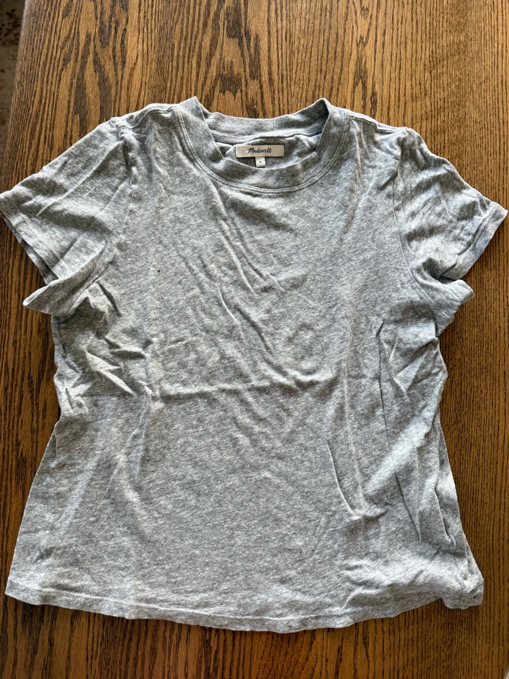 Madewell Heather Grey Crewneck Tee